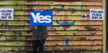 Manifesti a favore dell'indipendenza scozzese